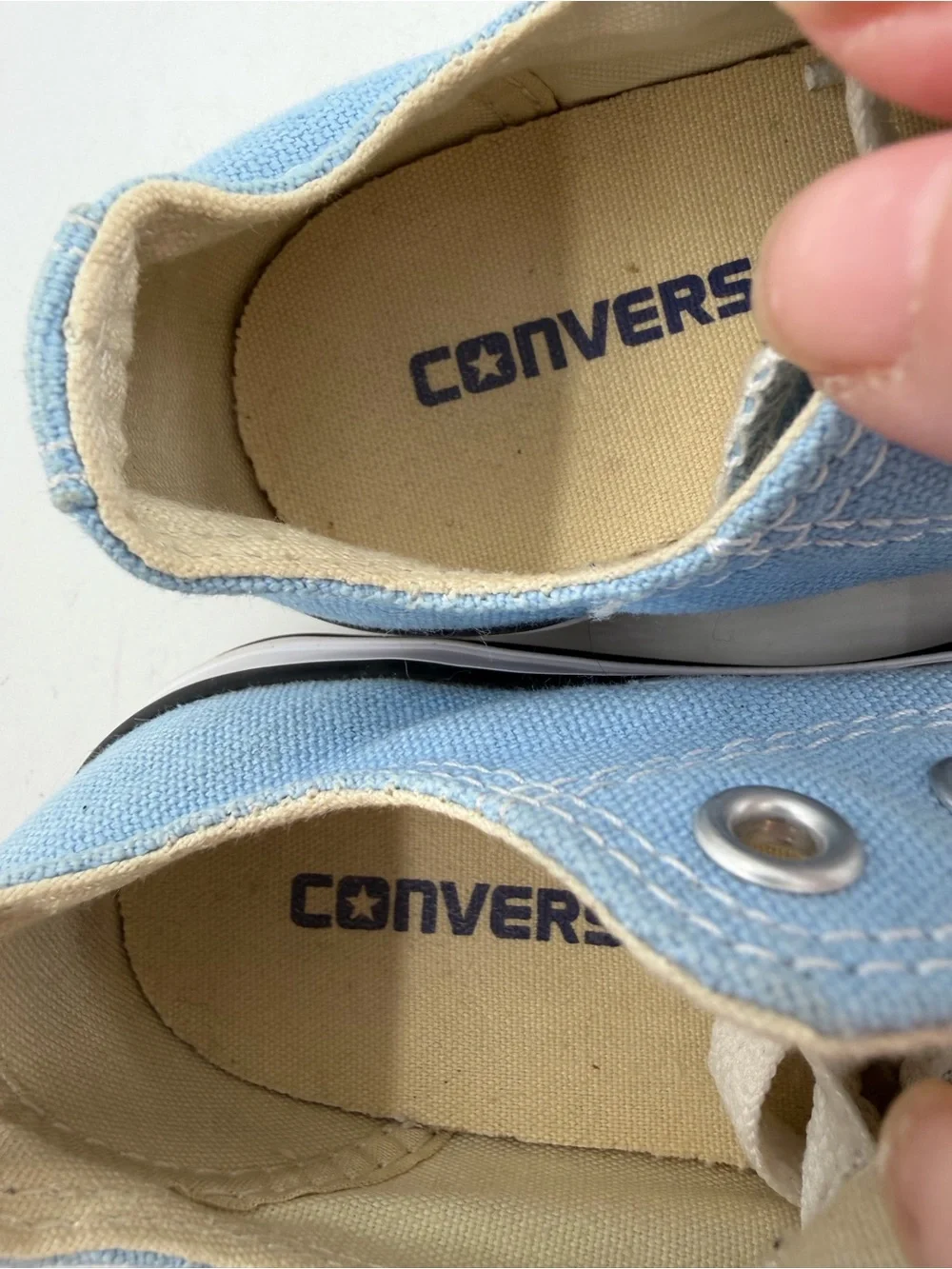 Converse Kid’s Chuck Taylor AS - SZ 11C- Lite Blue Canvas Low Top Sneakers Shoes